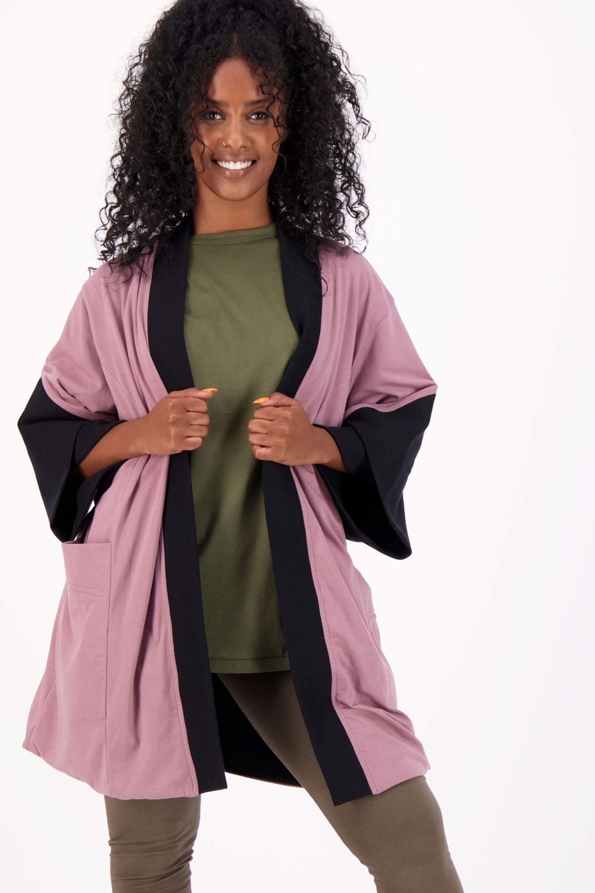 Sustainable Fashion Women Kimono-Style Jacket 