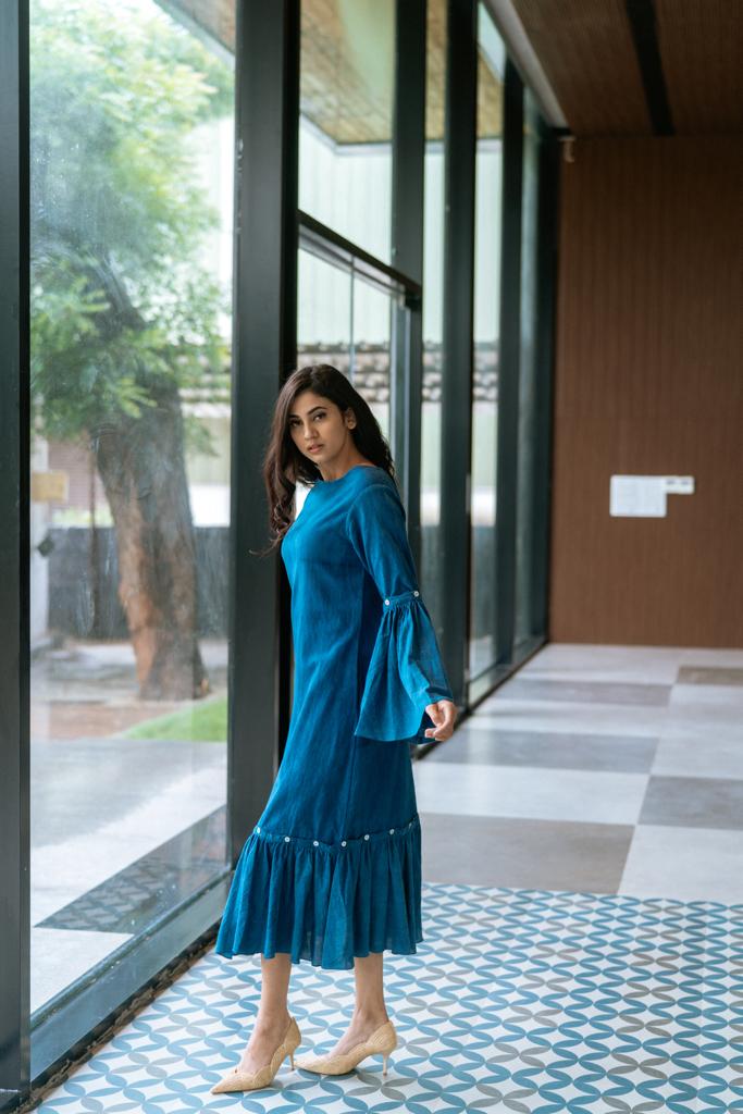 Indigo multiway Khadi dress