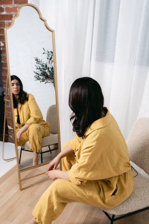 The Valley Jumpsuit by Cassandra Elizabeth is an ethically made, minimalist wardrobe essential, and is the epitome of quiet luxury. 